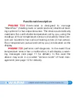 Preview for 5 page of I WARM 730 User And Installation Manual