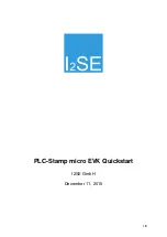 Preview for 1 page of I2SE PLC-Stamp Quick Start Manual