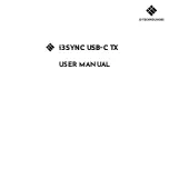 Preview for 1 page of i3-TECHNOLOGIES i3SYNC USB-C TX User Manual