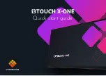 i3-TECHNOLOGIES i3TOUCH X-ONE Quick Start Manual preview