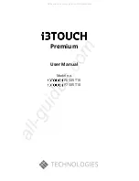 i3 i3TOUCH Premium User Manual preview