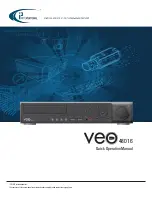 i3International Veo 48016 Quick Operation Manual preview