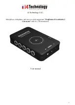 Предварительный просмотр 1 страницы i4Technology BugHunter DAudio bda-2 Ultrasonic User Manual