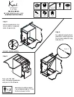 Предварительный просмотр 2 страницы i5 Industries Kai BBF22L Assembly Instructions