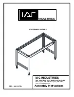 Предварительный просмотр 1 страницы IAC INDUSTRIES LT Series Assembly Instructions Manual