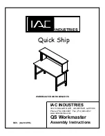 IAC INDUSTRIES Quick Ship WORKMASTER Assembly Instructions Manual preview