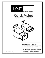 Предварительный просмотр 16 страницы IAC INDUSTRIES Quick Value ALL AMERICAN Series Assembly Instructions Manual