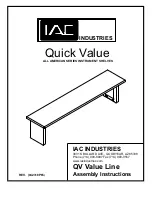 Предварительный просмотр 27 страницы IAC INDUSTRIES Quick Value ALL AMERICAN Series Assembly Instructions Manual