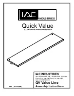 Предварительный просмотр 38 страницы IAC INDUSTRIES Quick Value ALL AMERICAN Series Assembly Instructions Manual