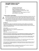 Предварительный просмотр 2 страницы IAC INDUSTRIES SMS S1 SMART MOBILE STATION Assembly Instructions Manual