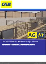 IAE AG-fit Installation, Operation & Maintenance Manual preview