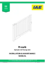 IAE Prosafe Installation & Maintenance Manual preview