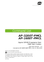 Предварительный просмотр 1 страницы IAI AP-3200T-PMCL Command List