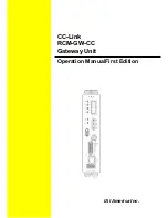 IAI CC-Link Operation Manual preview