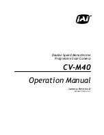 Preview for 1 page of IAI CV-M40 Operating Manual