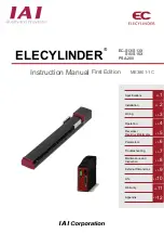 IAI ELECYLINDER EC-S13 Instruction Manual preview