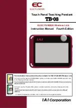 IAI ELECYLINDER TB-03 Instruction Manual preview