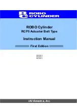 Предварительный просмотр 1 страницы IAI RCP5 Instruction Manual