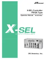 IAI X-SEL QX Operation Manual preview