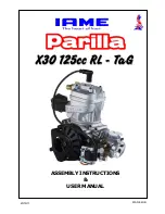 IAME Parilla x30 125cc RL-TaG Assembly Instructions & User Manual preview