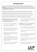 Preview for 5 page of IAP FAN-DM-1HP-110-220V-1P Operation Manual