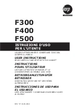 Preview for 1 page of Iarp F300 User Instructions