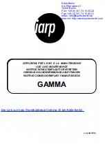 Предварительный просмотр 1 страницы Iarp GAMMA 150 N Use And Maintenance