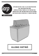 Предварительный просмотр 1 страницы Iarp Globo Retro 220 Use And Maintenance