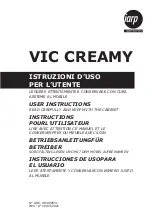 Предварительный просмотр 1 страницы Iarp VIC CREAMY User Instructions