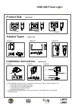 Предварительный просмотр 2 страницы IB LIGHTING SUPPLY FL50W-C Quick Start Manual