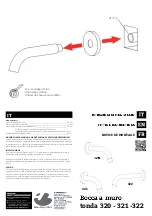 Preview for 1 page of IB RUBINETTERIE Bocca a muro tonda 320 Fitting Instructions