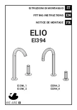 IB RUBINETTERIE ELIO EI394 Fitting Instructions Manual preview