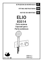 IB RUBINETTERIE ELIO EO314 1 Fitting Instructions Manual preview