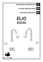 Preview for 1 page of IB RUBINETTERIE ELIO EO392 Fitting Instructions Manual