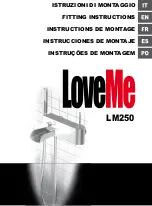 IB RUBINETTERIE LoveMe LM250 Fitting Instructions предпросмотр