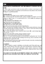 Preview for 3 page of IB RUBINETTI BYEBYE 001 Fitting Instructions Manual