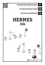 IB RUBINETTI HERMES 396 Fitting Instructions Manual preview