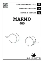 IB RUBINETTI Marmo 400 Fitting Instructions Manual preview