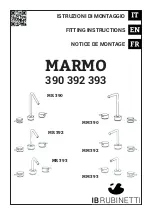 Preview for 1 page of IB RUBINETTI MARMO MR 390 Fitting Instructions Manual