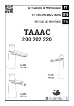 IB RUBINETTI TAAAC 200 Fitting Instructions Manual preview