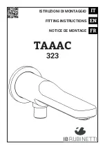 Preview for 1 page of IB RUBINETTI TAAAC 323 Fitting Instructions Manual