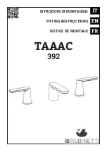 IB RUBINETTI TAAAC 392 Fitting Instructions Manual preview