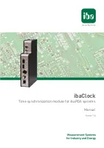 Preview for 1 page of IBA ibaClock Manual