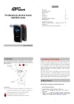 Предварительный просмотр 1 страницы iBACheck AA2000 Series Operation Manual