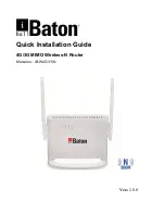 Предварительный просмотр 1 страницы iBall Baton iB-W4G311N Quick Installation Manual