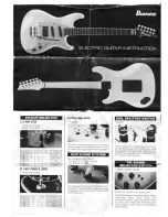 Предварительный просмотр 1 страницы Ibanez 1985 Pro Line series Instruction