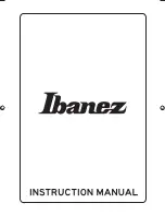Предварительный просмотр 1 страницы Ibanez APEX2 Instruction Manual