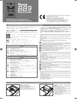 Preview for 1 page of Ibanez BB9 bottom booster Owner'S Manual