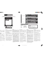 Preview for 1 page of Ibanez IBZ10B Owner'S Manual