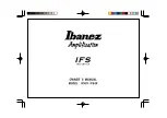 Предварительный просмотр 1 страницы Ibanez IFA4X Owner'S Manual